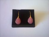 brinco chic rosa