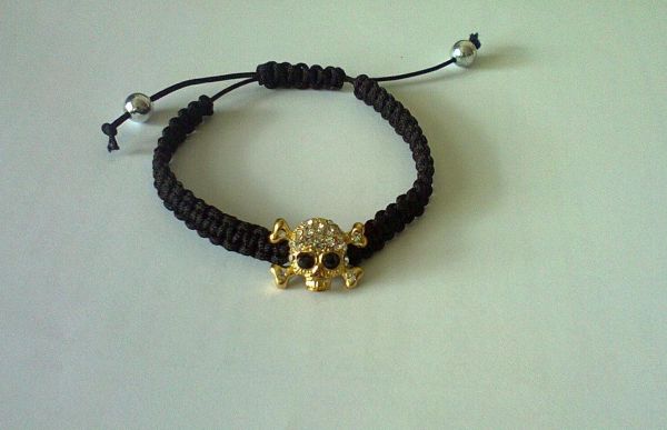 pulseira shambala caveira